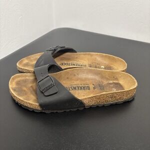 Birkenstock Unisex Madrid Relax Birko-Flor‎ Black Sandals Size 37 265CM L6 M4